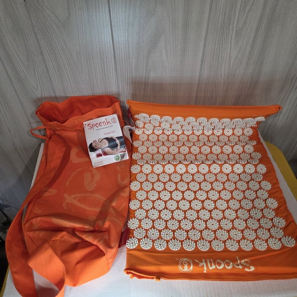 SPOONK Space Orange Accupressure Back Pain Tension Therapy Mat & Carry Bag ONLY